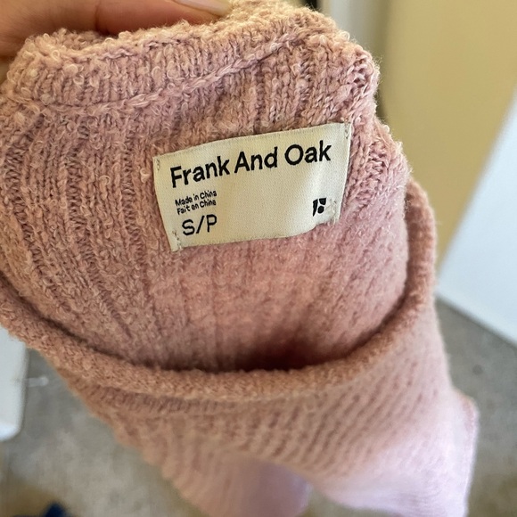 Frank And Oak Pink Wool Sweater - Picture 2 of 6